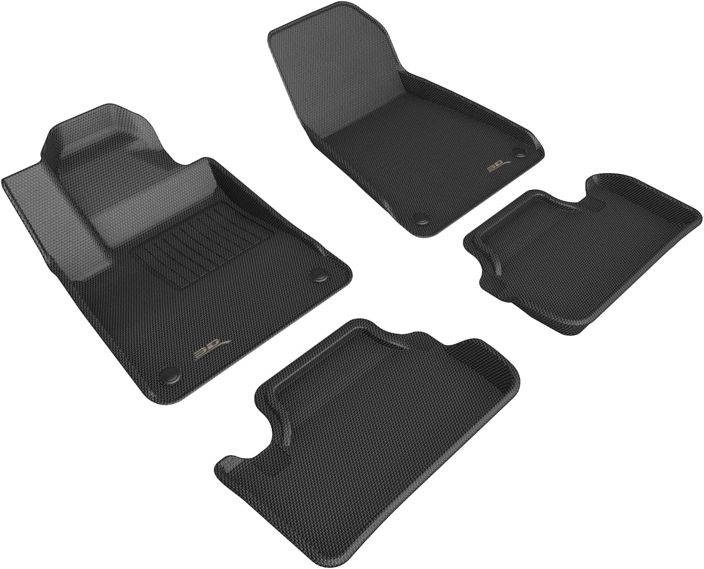 3D MAXpider KAGU Floor Mats for Polestar 2 - Black
