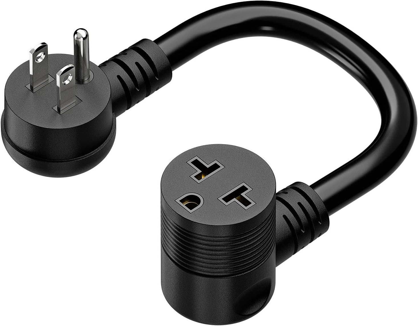 Angled Four-in-One SJTW 12AWG EV Charger Adapter Cord
