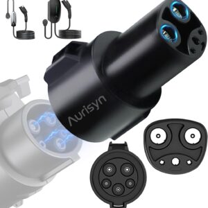 Aurisyn J1772 to Tesla Charger Adapter – 80A Level 1 & 2 Fast Charging