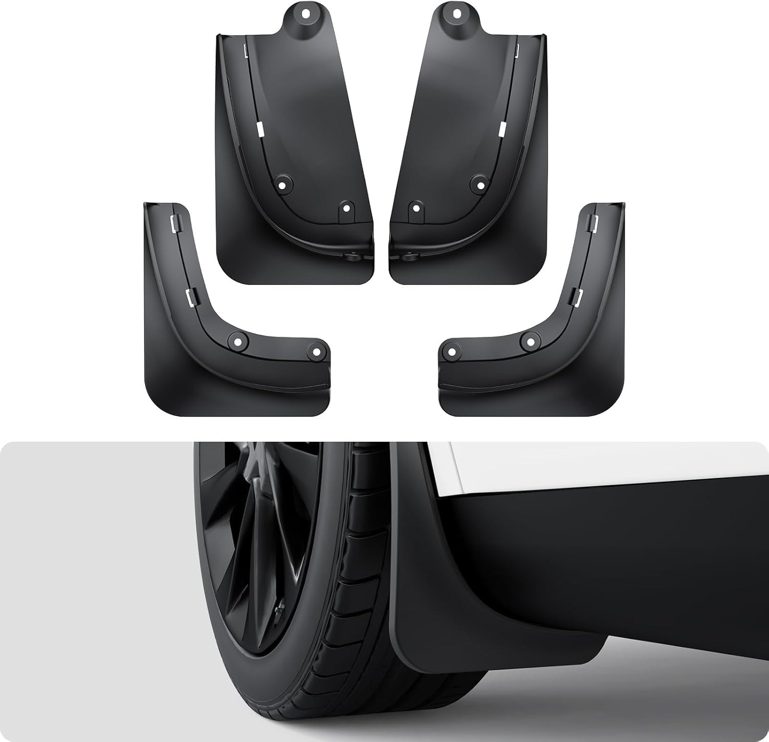 BASENOR Tesla Model Y Juniper Mud Flaps – No-Drill Splash Guards