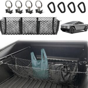 BestEvMod Cybertruck 3-Pocket Cargo Mesh Net – L-Track Custom Fit