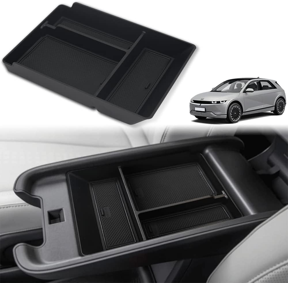 BestEvMod Hyundai Ioniq 5 Armrest Storage Box Center Console Organizer