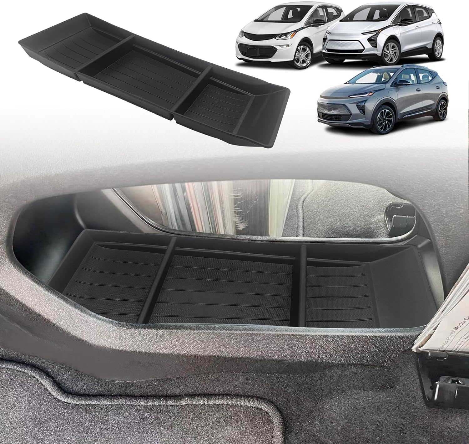 BestEvMod Lower Center Console Organizer Tray for Chevy Bolt EV & EUV