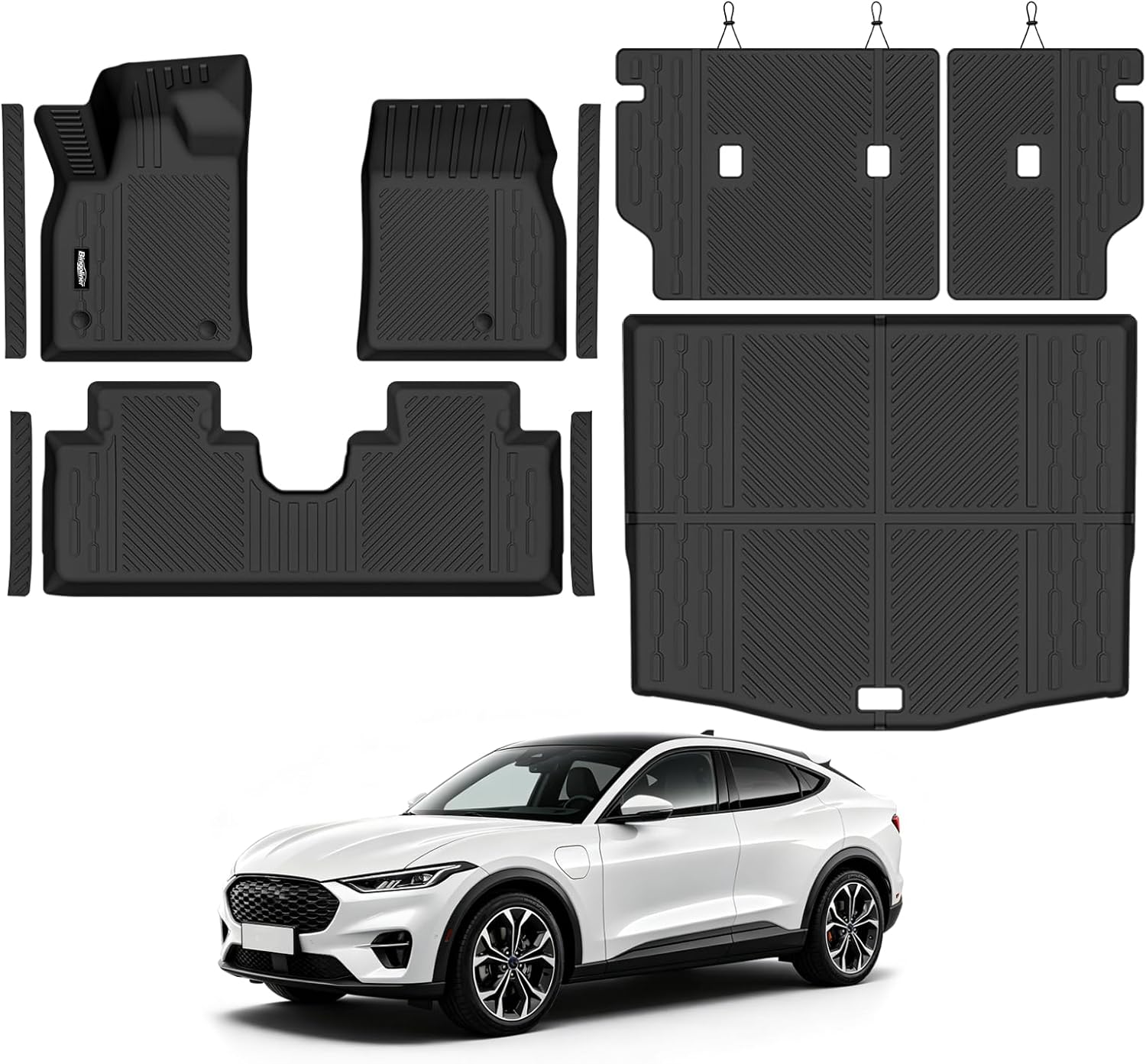 Bingoliner Floor Mats for Ford Mustang Mach-E: Full Interior Protection