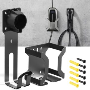 BMZX EV Charger Holder J1772: Durable Wall Mount & Cable Management