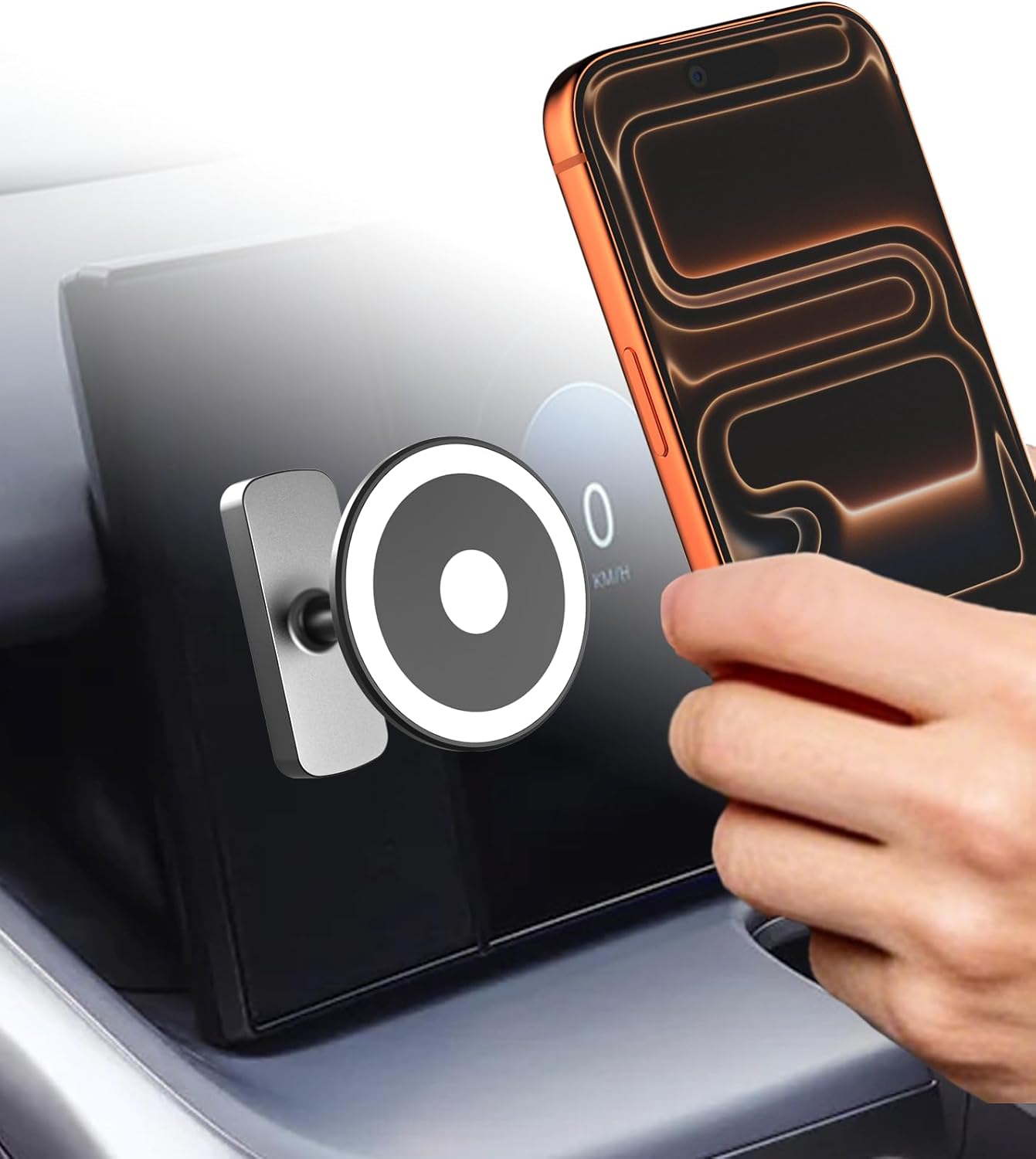 Charchendo Premium Metal Magnetic Phone Mount for Ioniq 5 & Ioniq 9