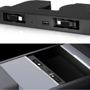 DGXWLLW USB Hub: Tesla Model Y & 3 Sunken 117W Retractable Charger Dock