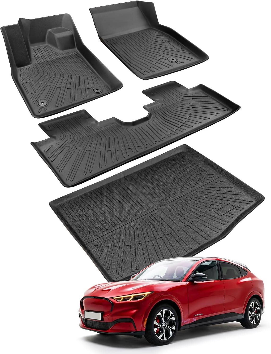 DiffCar Floor Mats & Cargo Liner for Mustang Mach-E 2021-2026