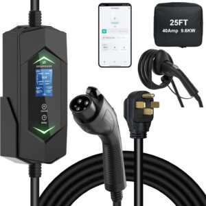 DREAMDASH Level 2 EV Charger: 40A, 9.6KW, NEMA 14-50, Smart Control