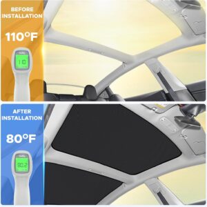 EcoNour Tesla Model 3 Roof Sunshade: Ultimate UV & Heat Block