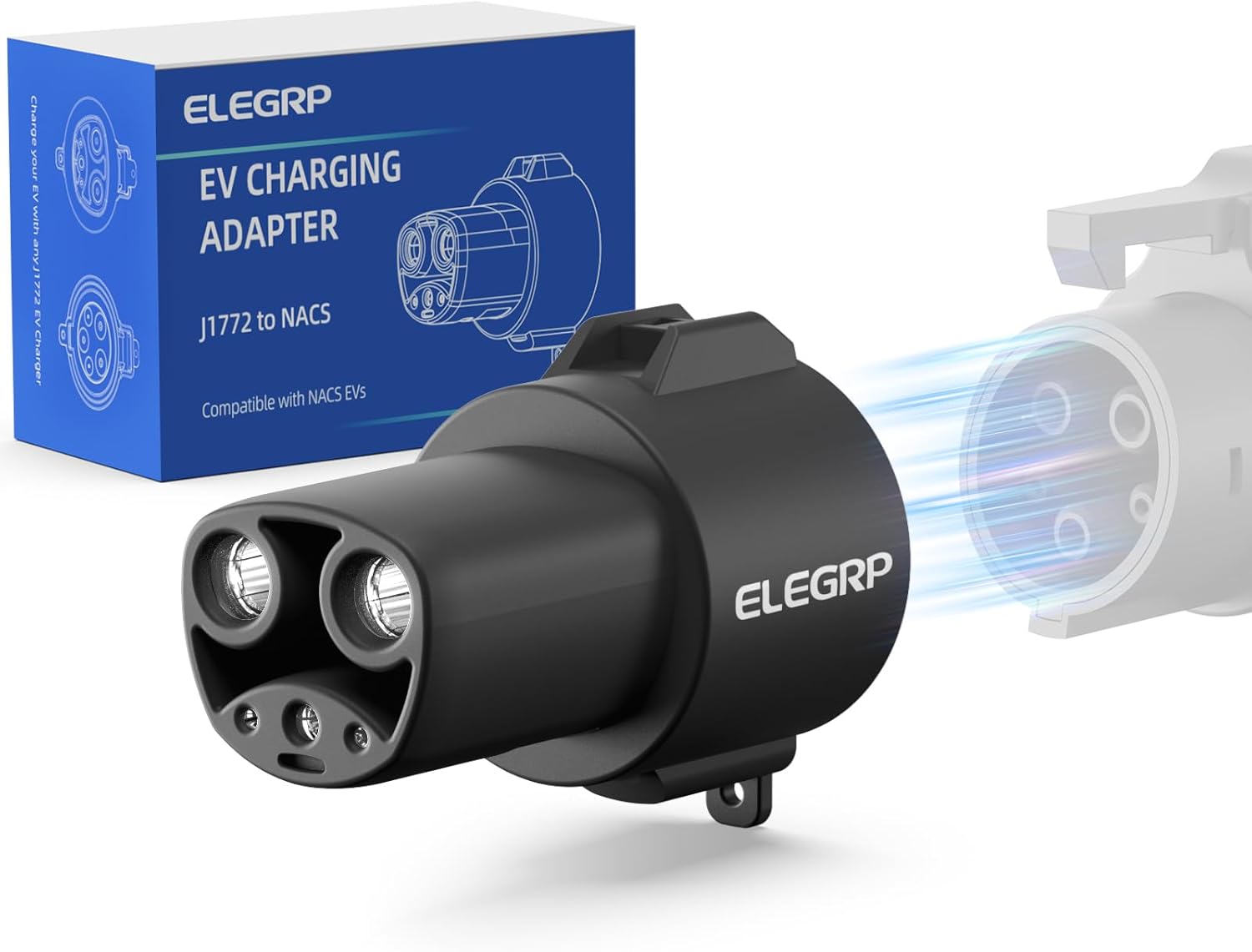 ELEGRP J1772 to Tesla Adapter: Universal Level 1 & 2 Charging