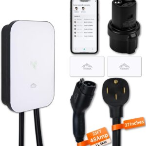 EVCHANGO Level 2 EV Charger: 48A Smart Home Station, NEMA 14-50