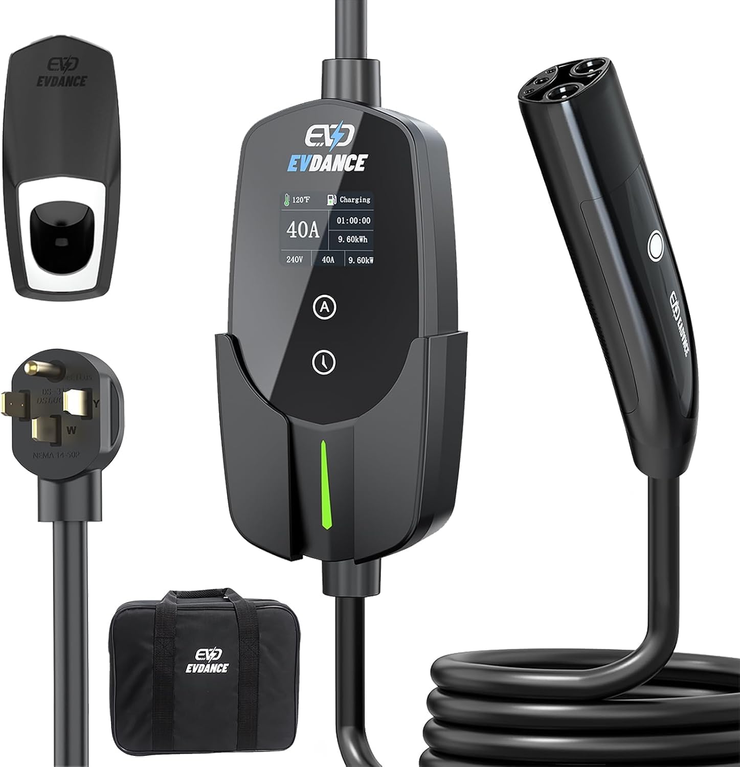 EVDANCE Level 2 EV Charger for Tesla - 40A Fast Charging