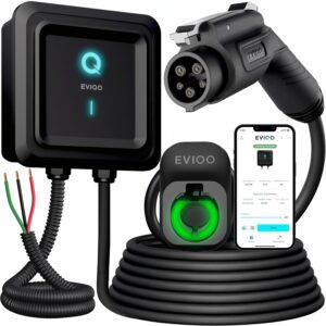 EVIQO Level 2 EV Charger: 48 Amp Hardwired J1772 Connector
