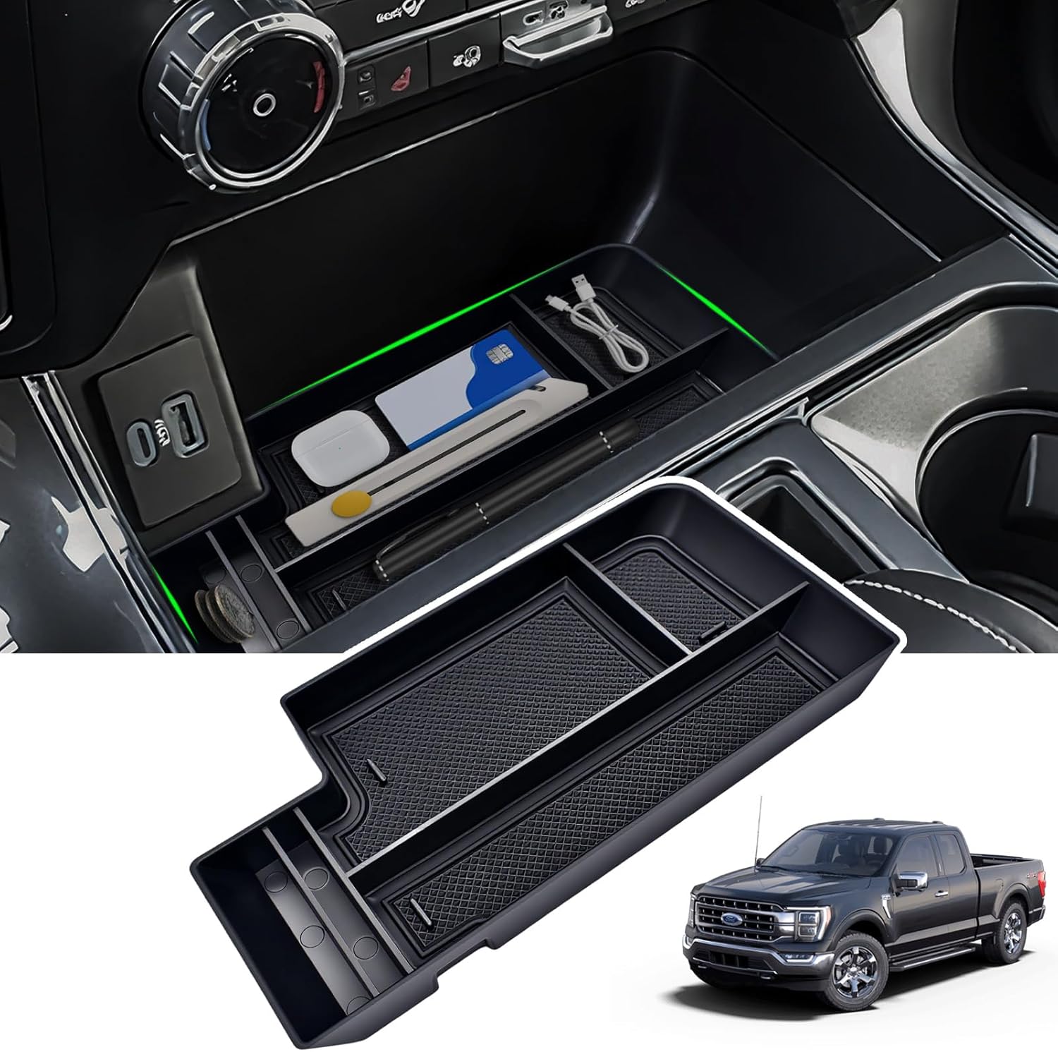 F150 Lightning Lower Center Console Storage Tray