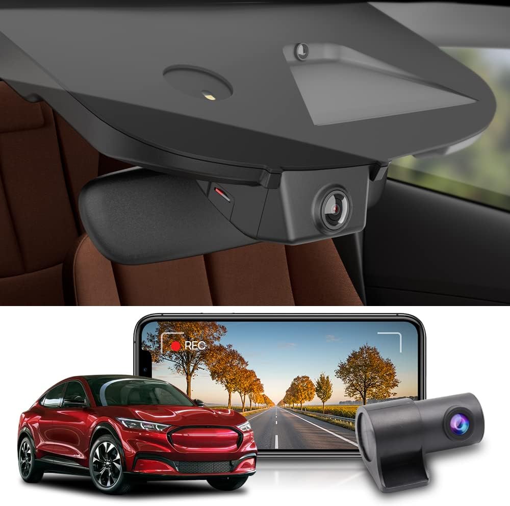 Fitcamx OEM Style Dual Dash Cam for Ford Mustang Mach-E 2021-2025