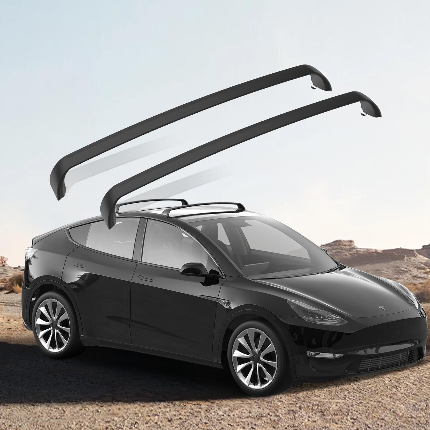FITEV Lockable Roof Rack Crossbars for Tesla Model Y 2020-2024
