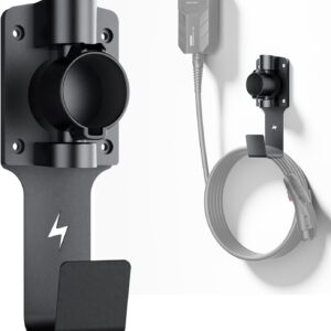 FOCSPROD EV Charger Holder: 180° Swivel J1772 Wall-Mount Nozzle Dock