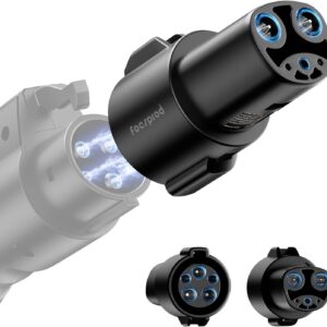 FOCSPROD J1772 to Tesla Charger Adapter: Max 80A, UL 2252 Certified