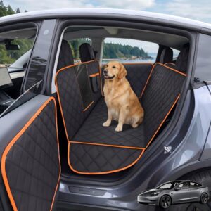 iBuddy Tesla Model Y/3 Custom Fit Dog Car Seat Cover