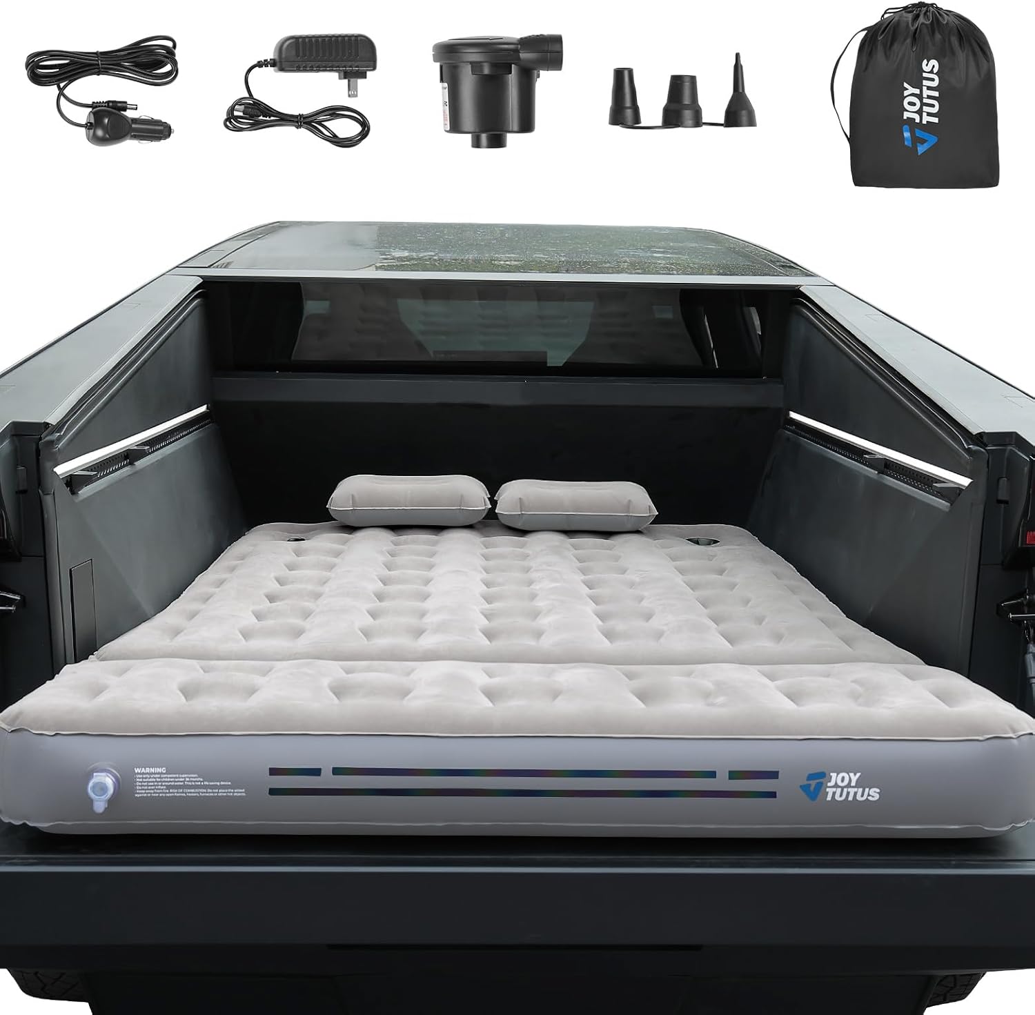 JOYTUTUS Cybertruck Custom-Fit Truck Bed Air Mattress