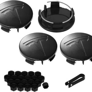 Knomix Wheel Center Covers & Lug Nut Covers for Tesla Model 3/Y
