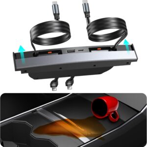 LANSAN Tesla Model 3/Y Retractable USB Hub Docking Station