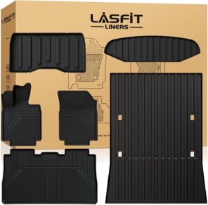 LASFIT Floor Mats & Bed Mat: Tesla Cybertruck Complete 6-Piece Set