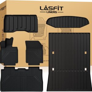 LASFIT Floor Mats & Bed Mat: Tesla Cybertruck Complete 6-Piece Set