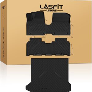 LASFIT Floor Mats & Cargo Mat: Hyundai Ioniq 5 (Unmovable Console) 2022-2024