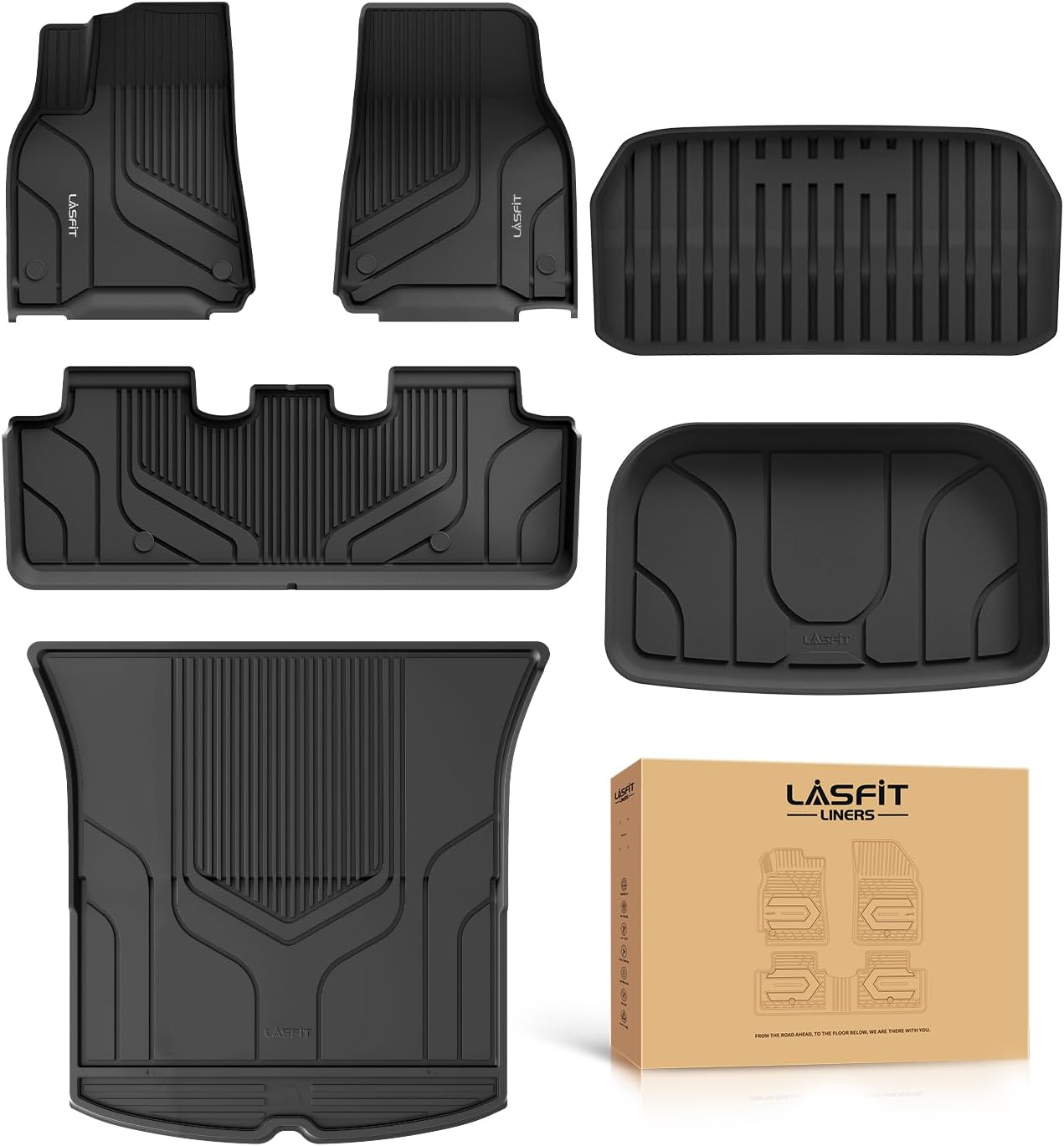 LASFIT Premium Extra Thick Floor Mats for Tesla Model Y (2020-2025)