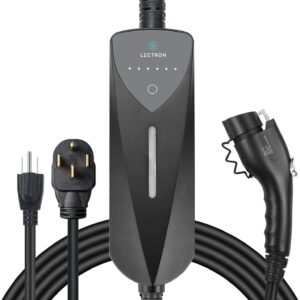 Lectron Level 1/2 J1772 Portable EV Charger with NEMA 14-50/5-15 Plugs