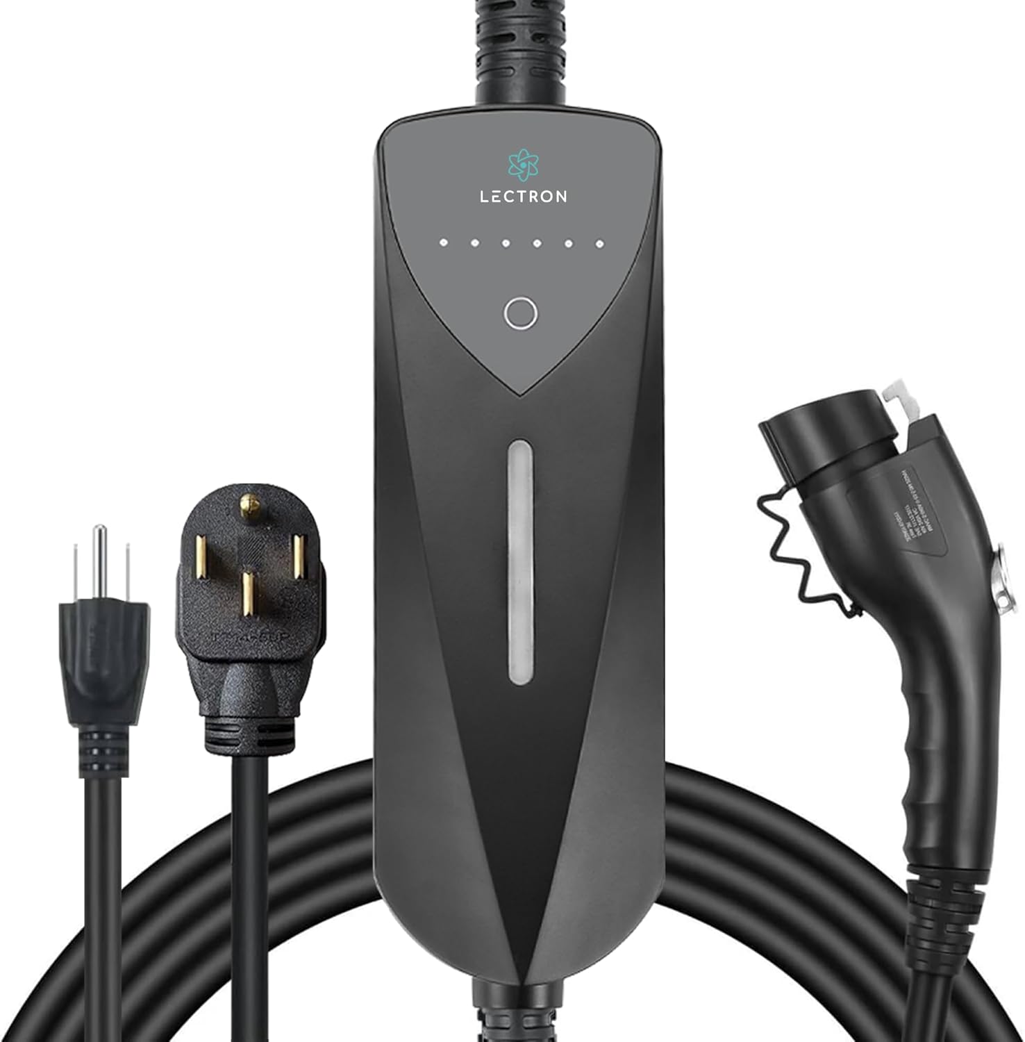 Lectron Level 1/2 J1772 Portable EV Charger with NEMA 14-50/5-15 Plugs