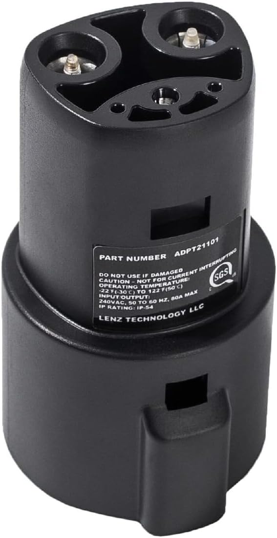 LENZ J1772 to NACS Charging Adapter for Tesla & NACS EVs