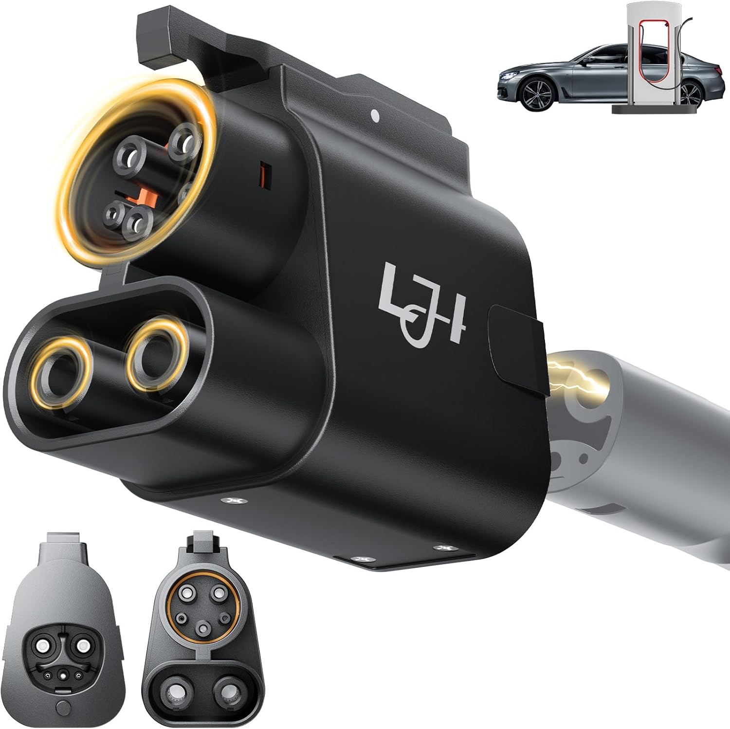 LJH NACS to CCS1 Adapter: 250kW DC Fast Charging