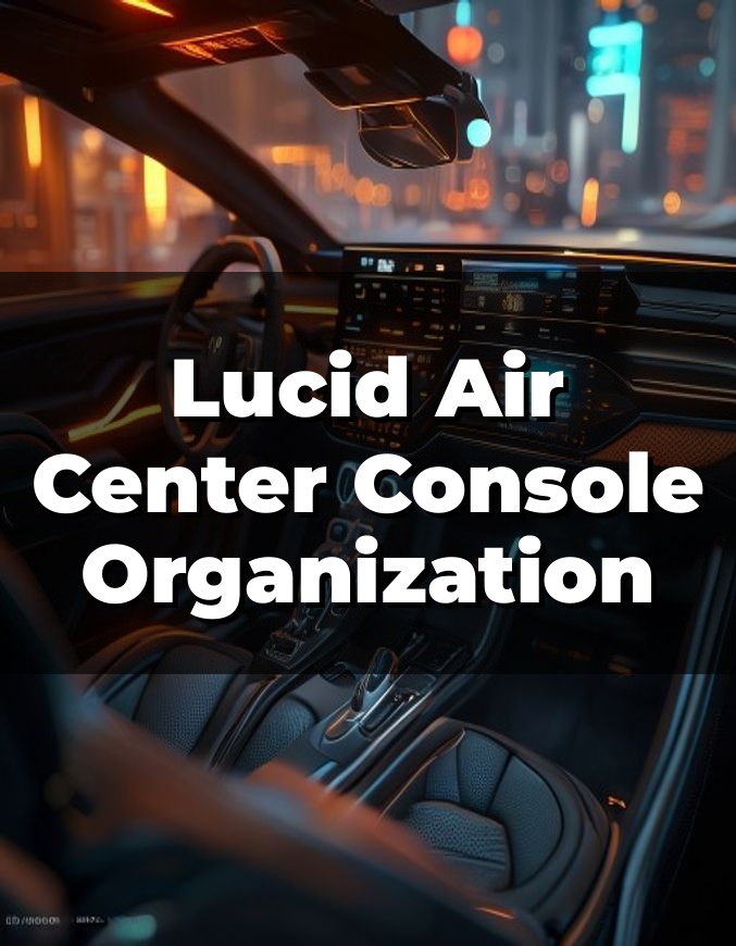 Lucid Air Center Console Organization