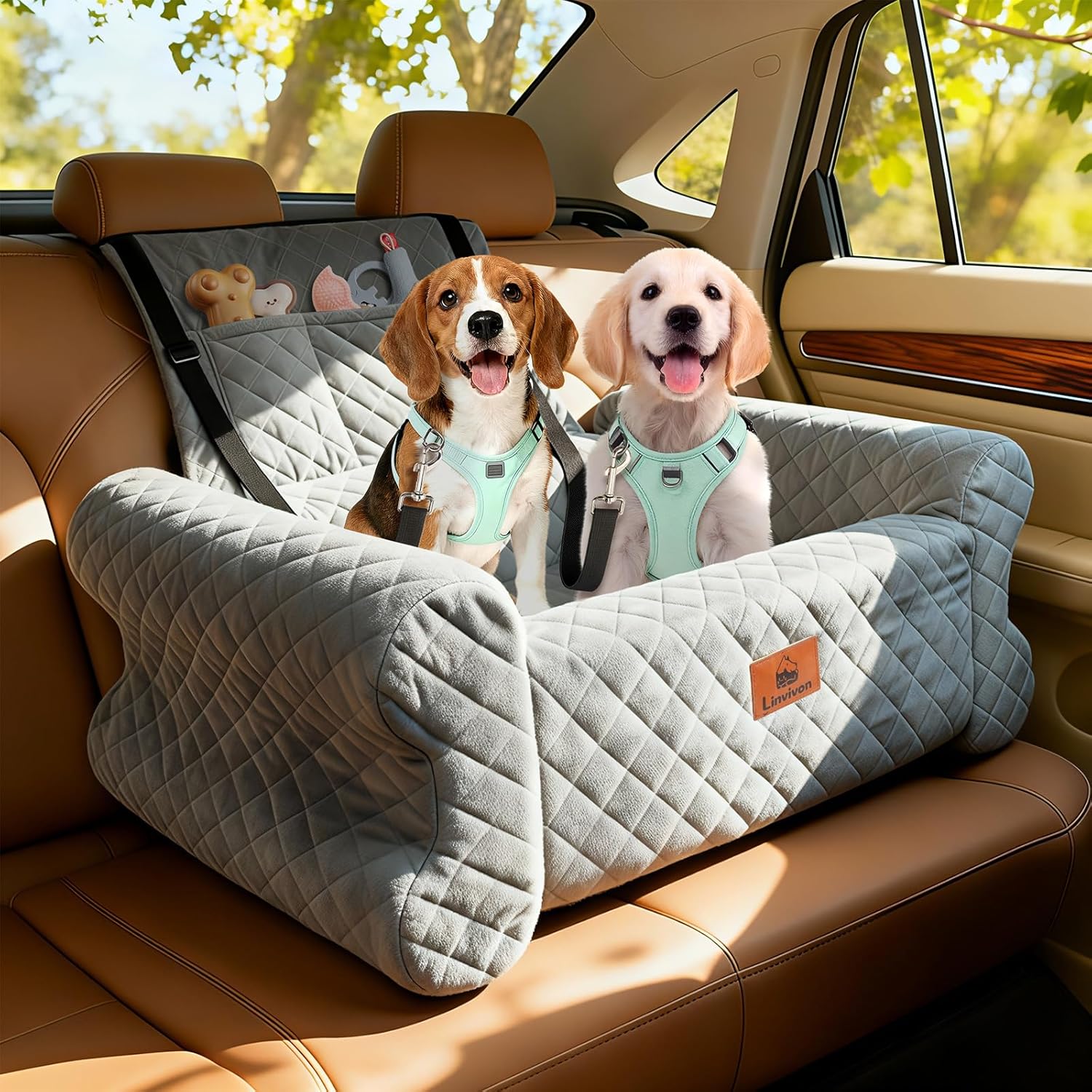 Luxury Dog Car Seat for Medium & Large EV Pets