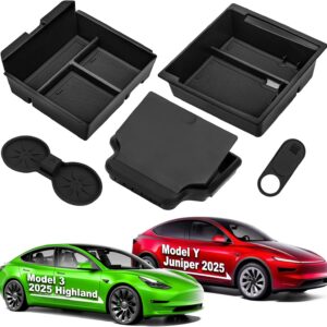 MateAuto Premium Center Console Organizer Tray for Tesla Model 3 Highland/Y Juniper