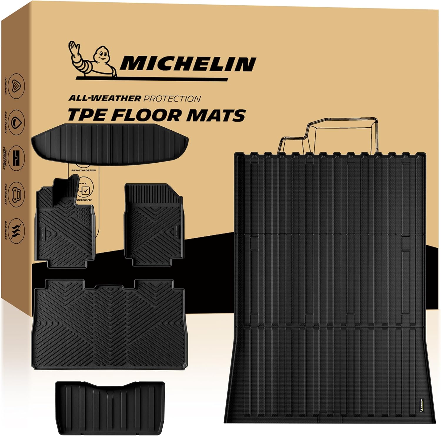 Michelin Tesla Cybertruck All-Weather Floor, Bed & Frunk Mat System