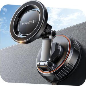 Miracase MagSafe Car Mount: Vacuum Lock Magnetic Phone Holder