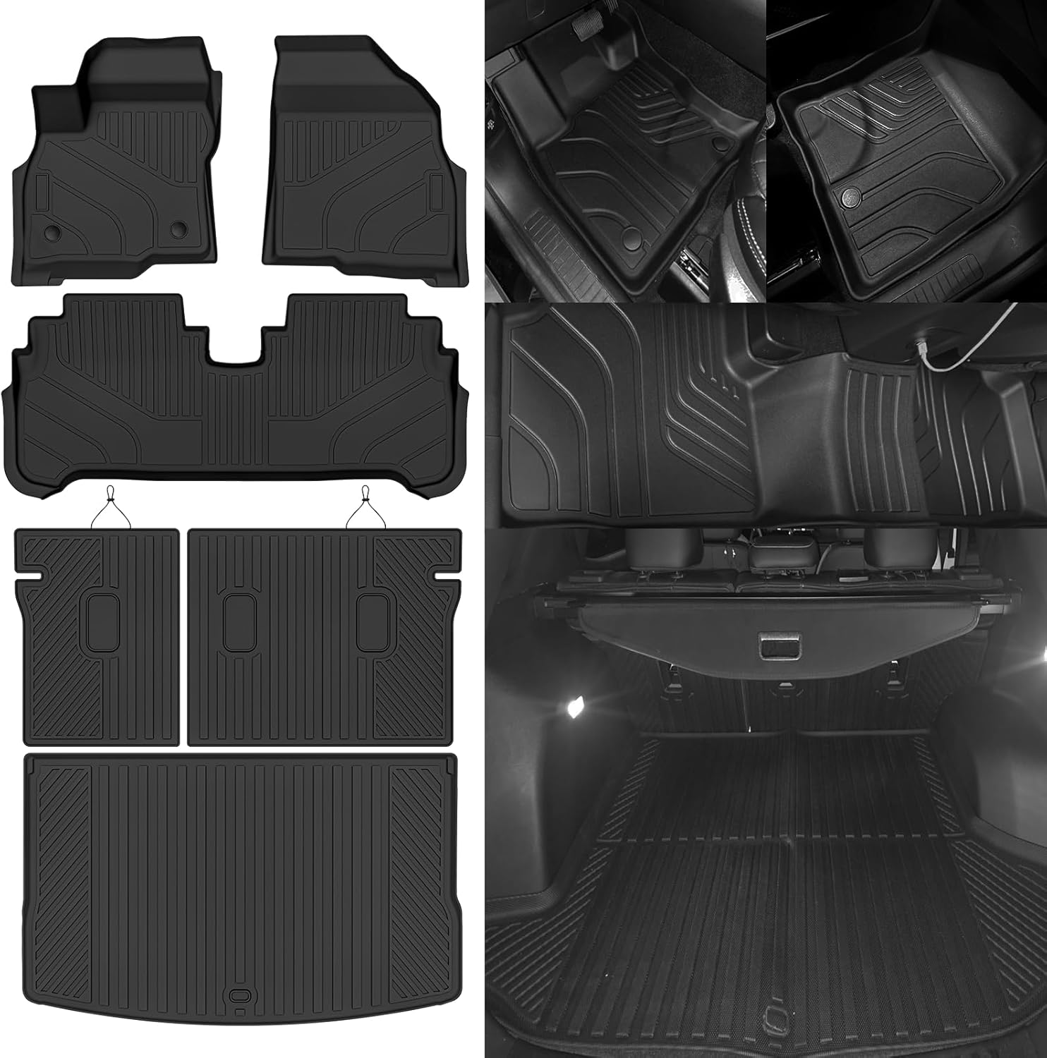 NQOQN Custom Fit Floor Mats: Chevy Bolt EUV 2022-2024 Full Interior Protection