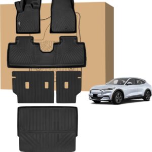 PELEUS Floor Mats: Ford Mach-E All-Weather Full Coverage Set