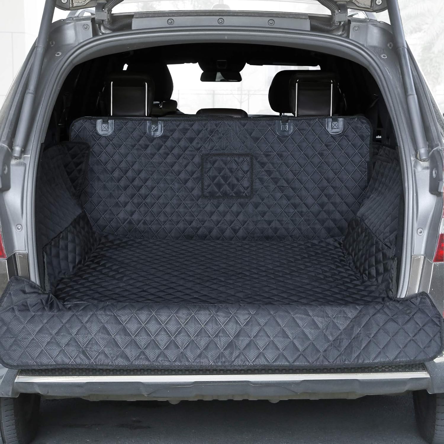 PETICON Premium Pet Cargo Liner for Rivian SUVs with Bumper Flap
