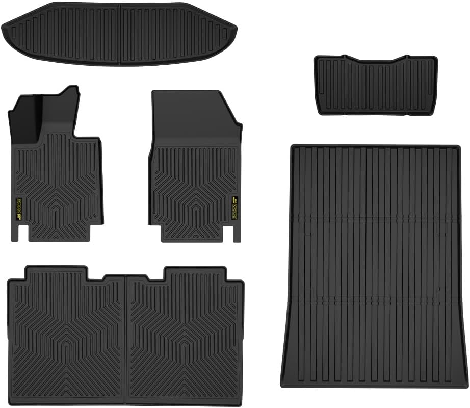 PIT66 Premium TPE All-Weather Floor Mats & Bed Mat for Tesla Cybertruck