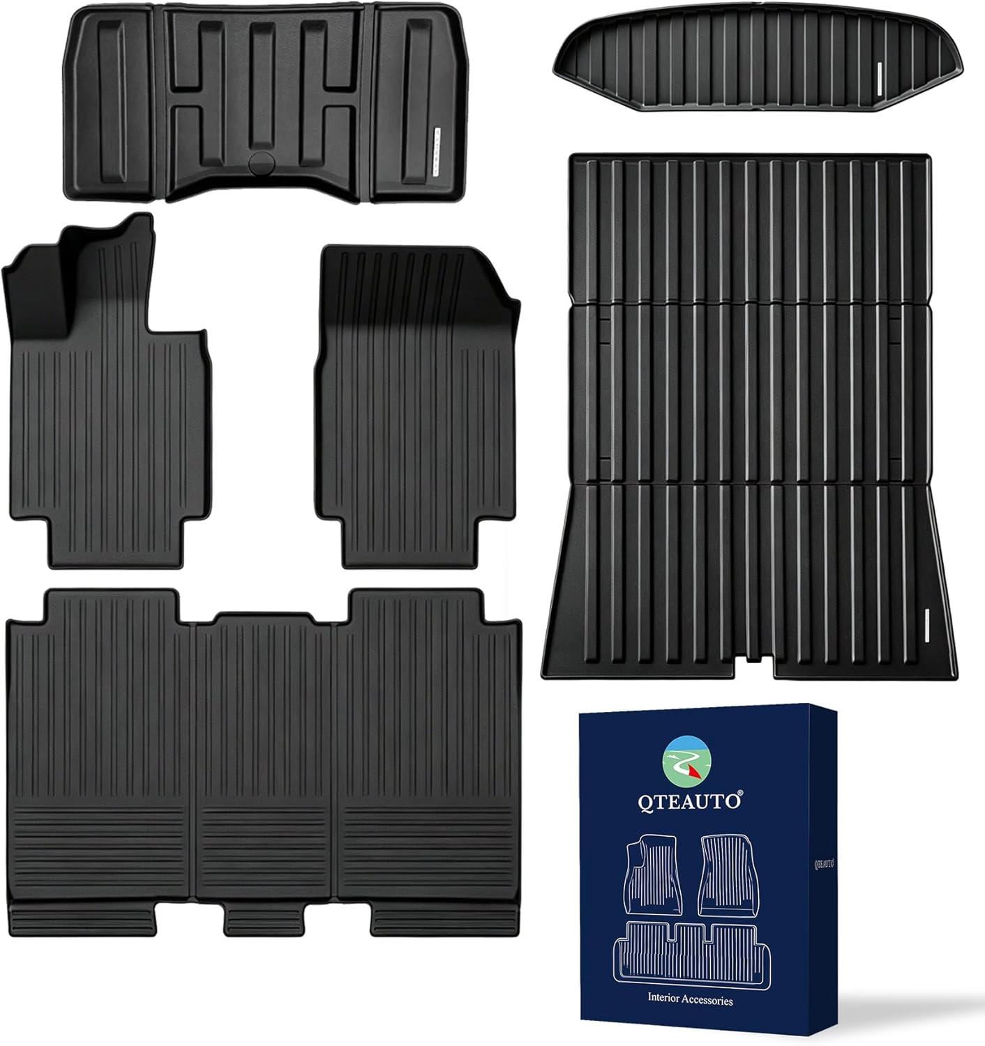 PM Auto 2024-2026 Tesla Cybertruck Floor Mats & Full Cargo Liners