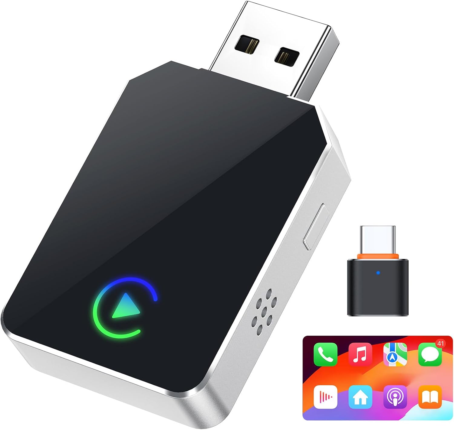 Premium EV 2-in-1 Wireless CarPlay & Android Auto Adapter