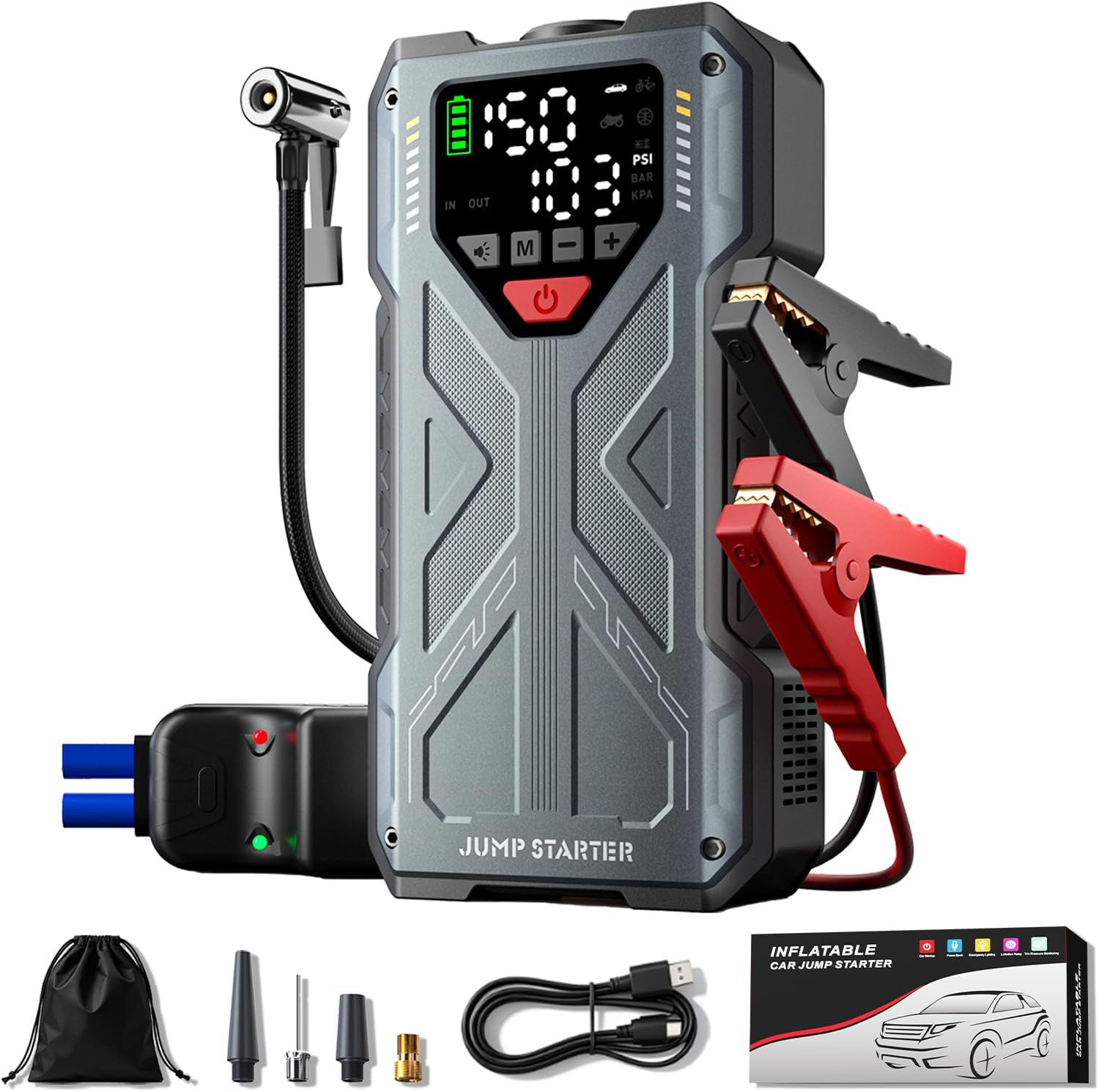 Premium Hyundai EV Jump Starter & Tire Inflator