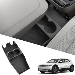 Ruiya Ioniq 5 Sliding Lower Console Organizer with Cup Holder
