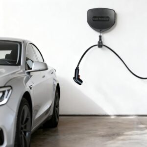 Self-Locking EV Charger Ret retractable Cord Reel, 11.5Ft Wall Mount Organizer