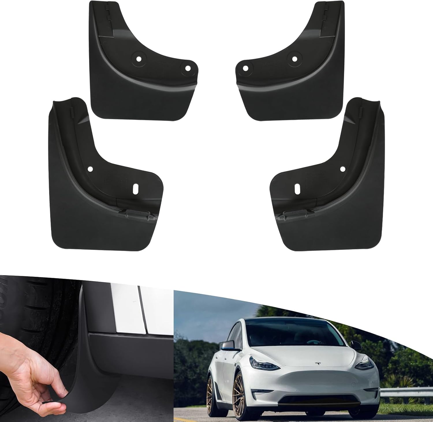 SIGLIN Tesla Model Y No-Drill Mud Flaps & Splash Guards